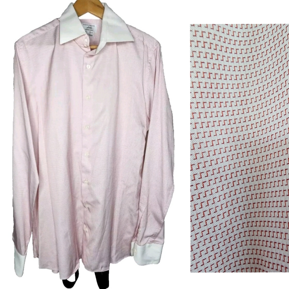 Anto Beverly Hills Long Sleeve Shirt in Pink Size 16